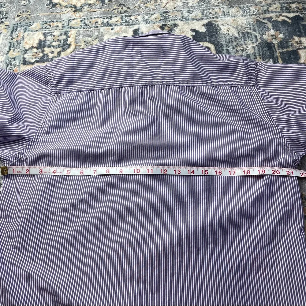 Men's Burberry Striped Button Down - image 5